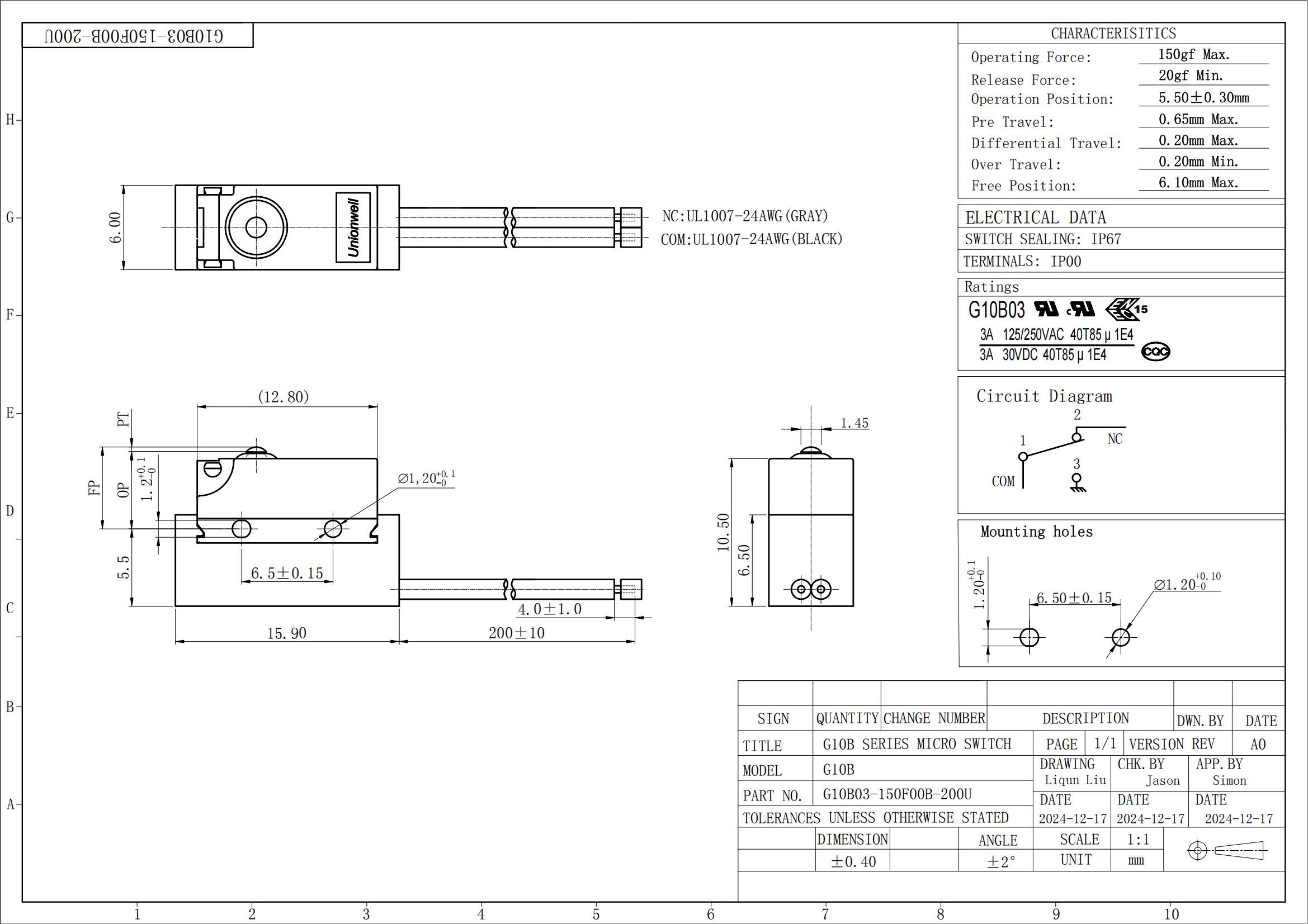 G10B Drawing
