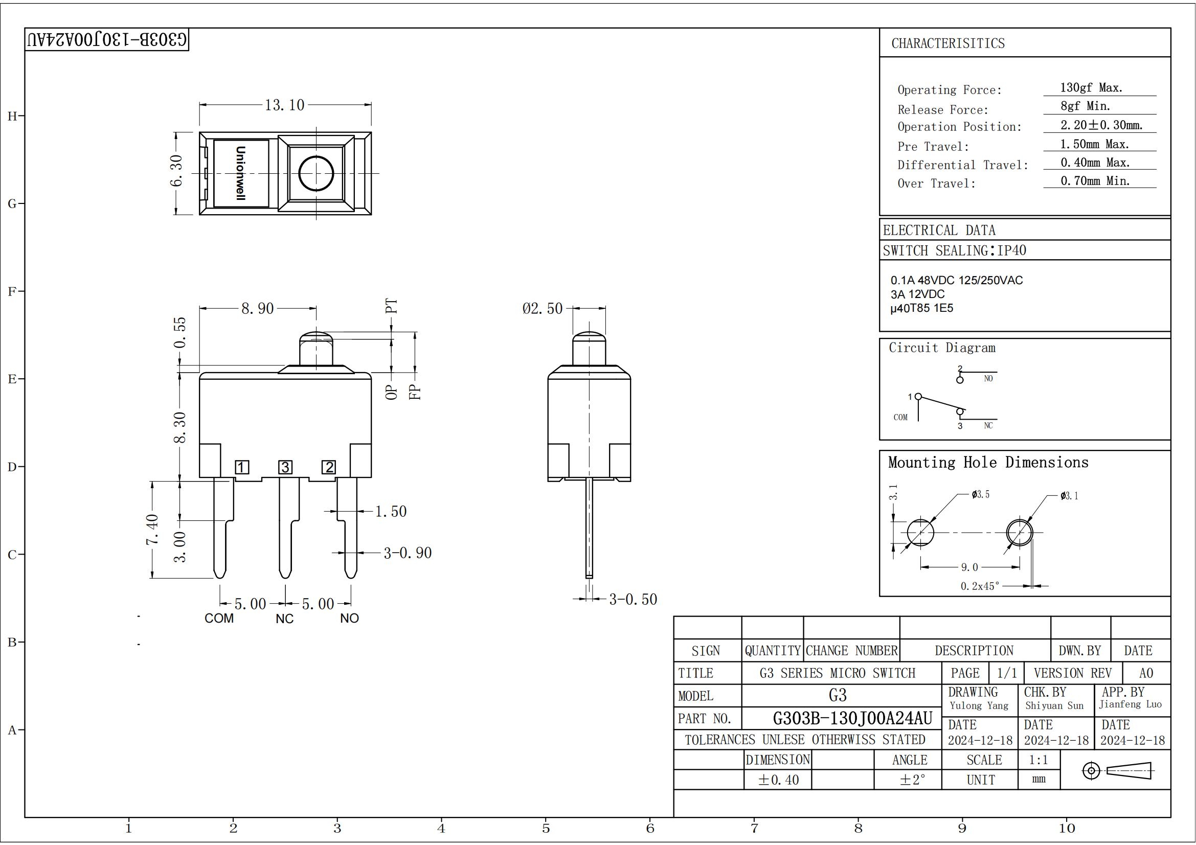 G303B Drawing