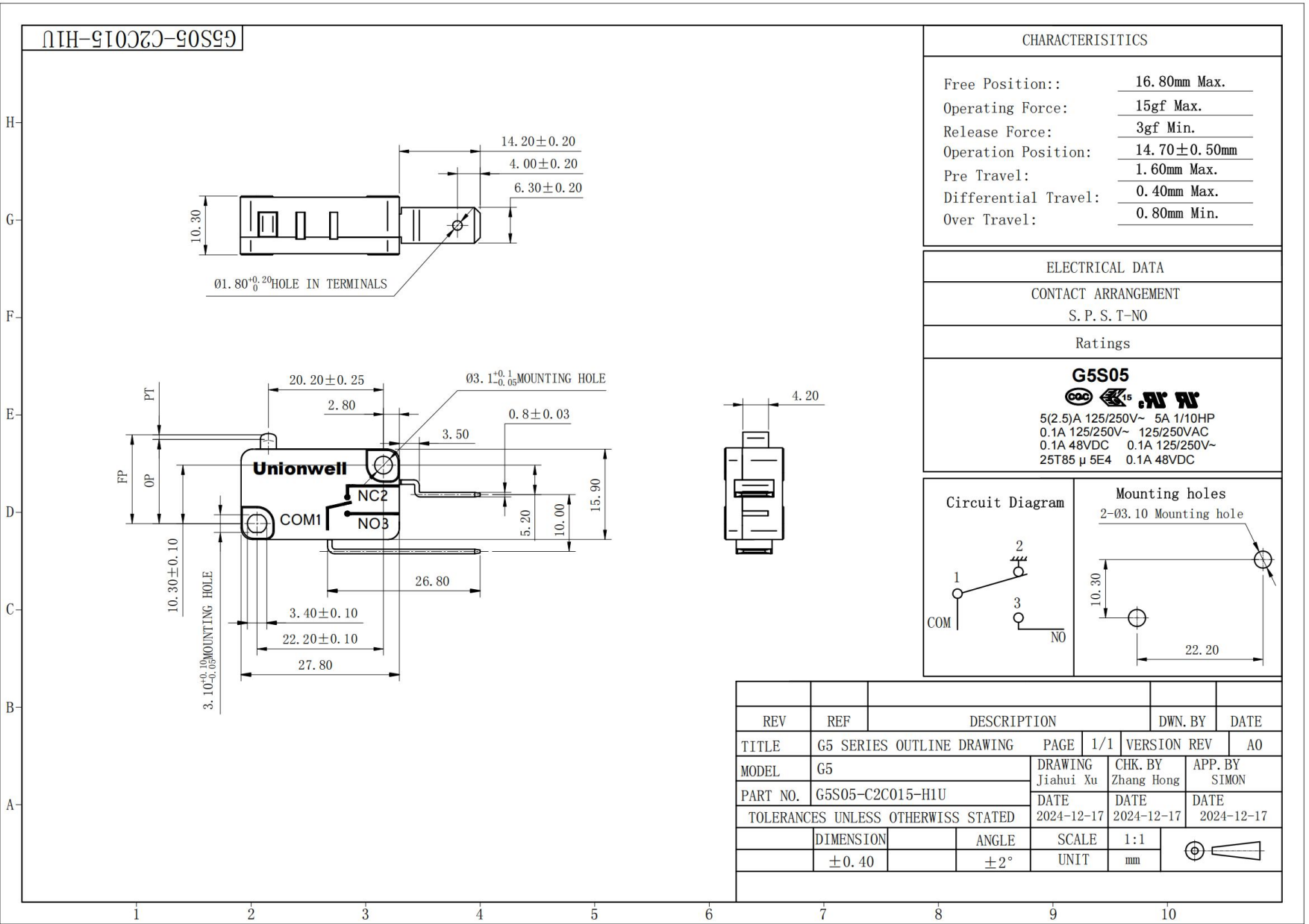 G5 Serious Micro Switch.10-1