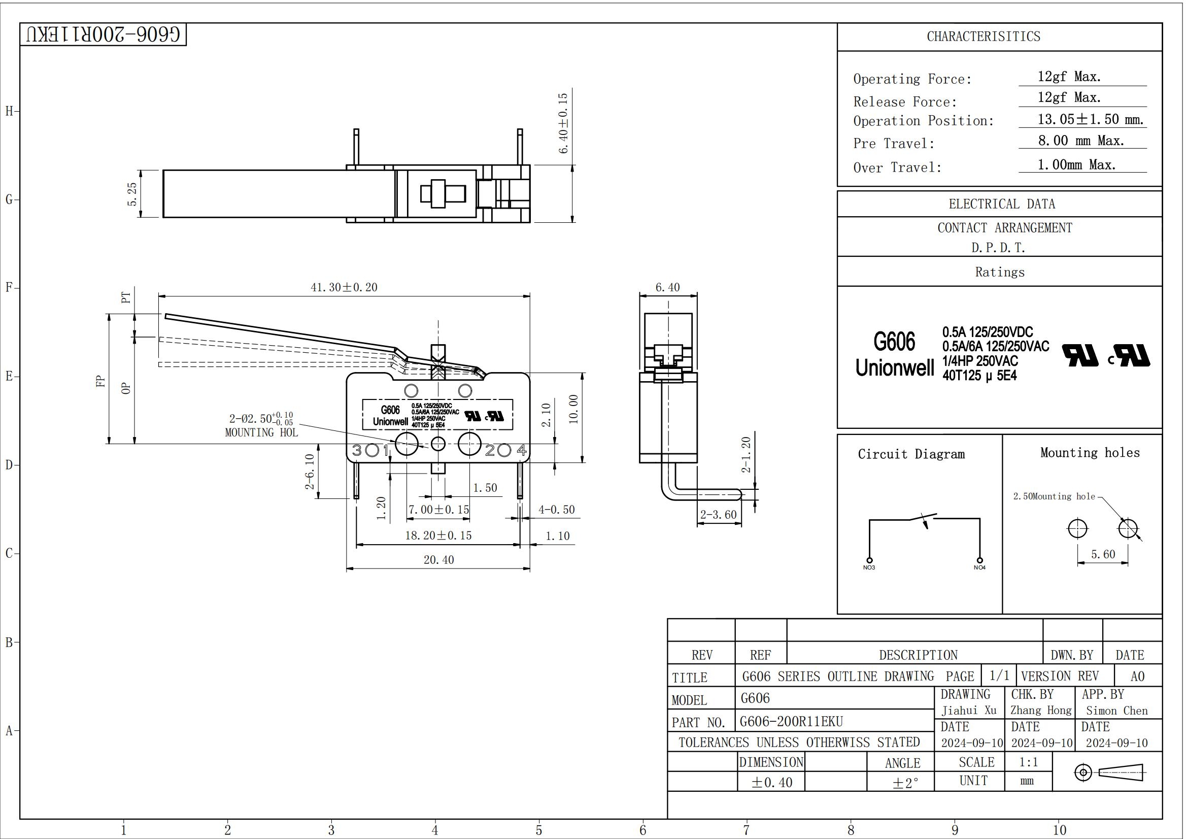 G606 Drawing