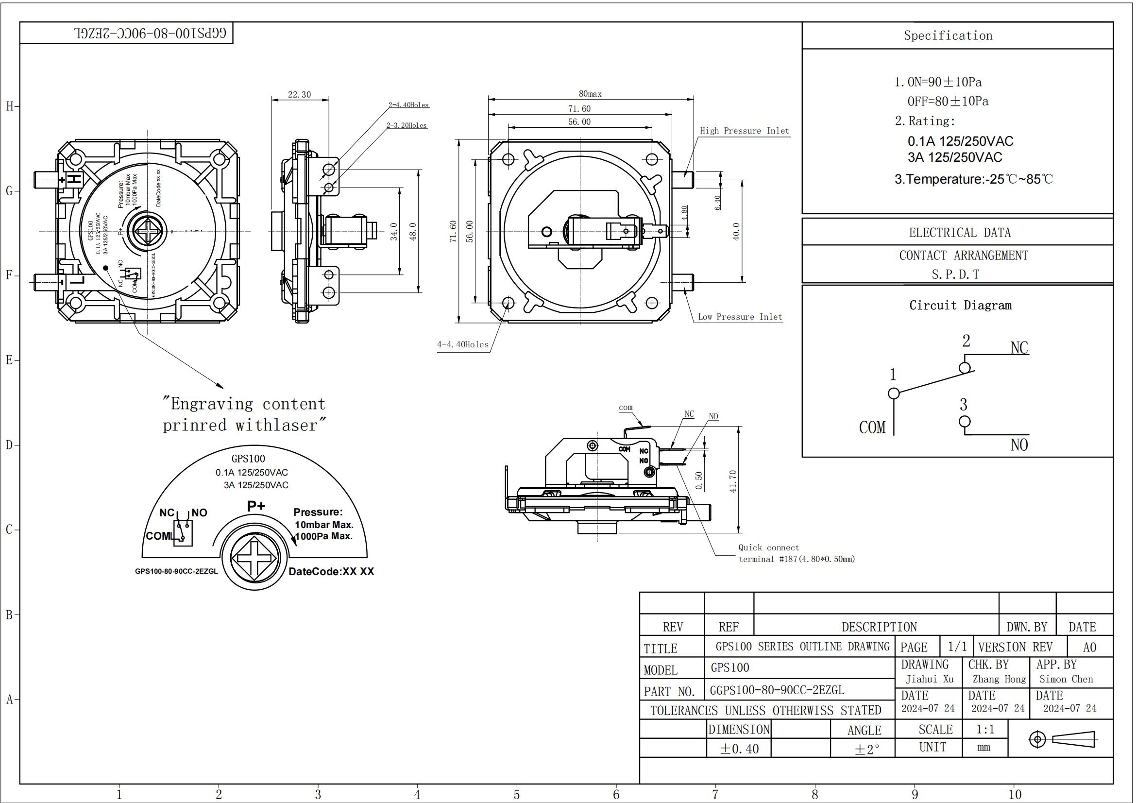GPS100 Drawing